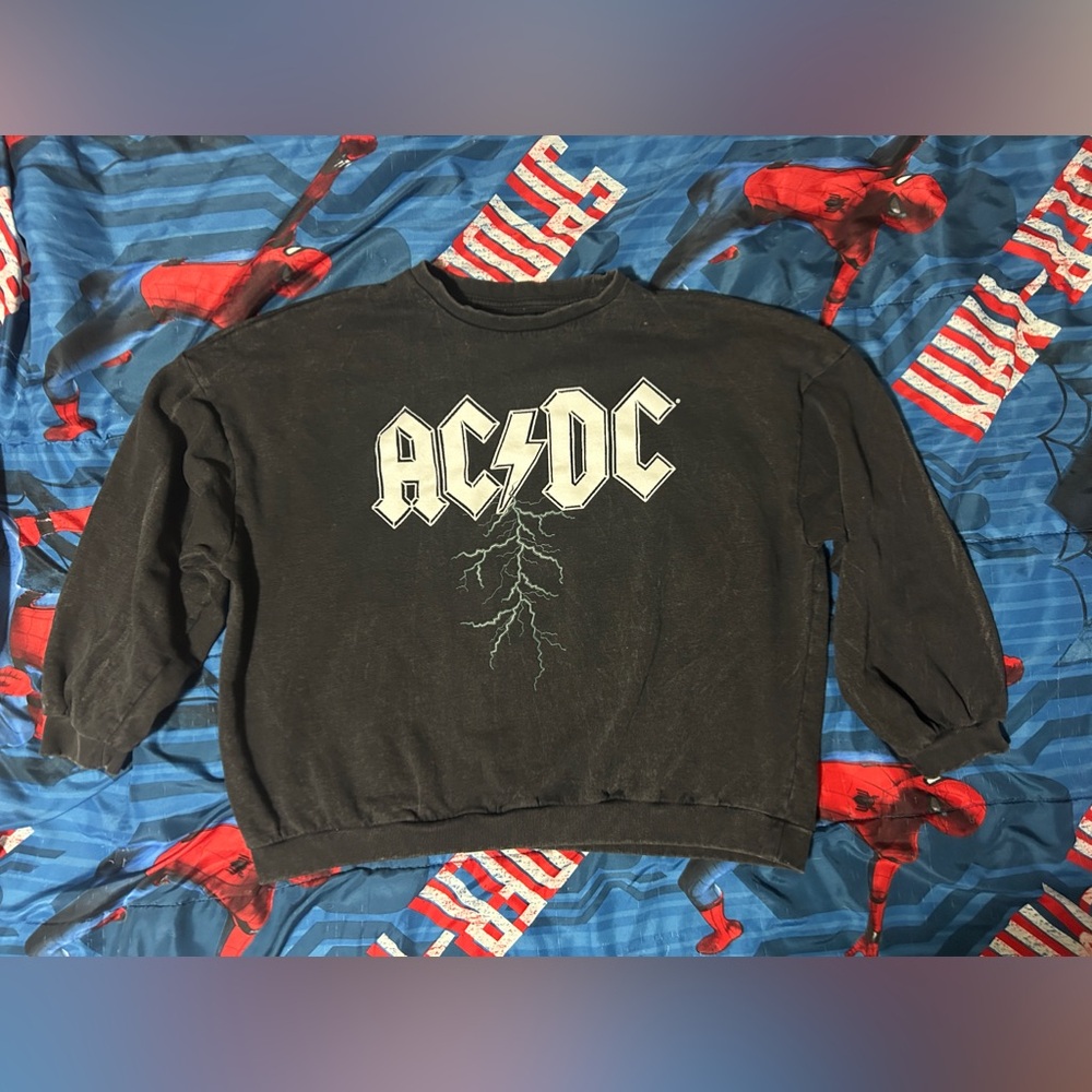 AC/DC Streetwear Graphic Crewneck Sweater